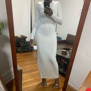 Fashion Nova White Maxi Dress